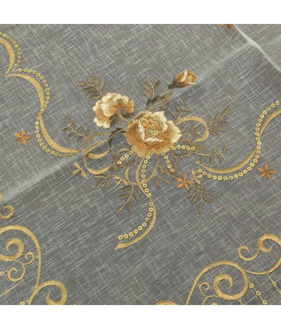 Embroidered Lace Square Tablecloth, Retro Dining Table Cover for Home Kitchen Decoration