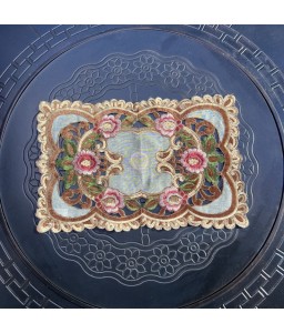 Rectangular Table Placemats, Euro Style Embroidered Doilies Vase Mat
