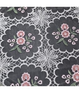 Lace Square Table Cloth,Vintage Floral Dining Table Cover for Home Kitchen Decoration