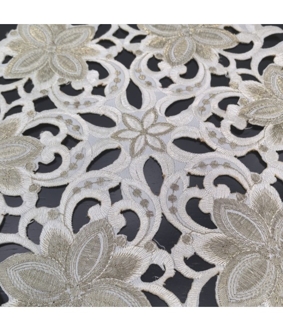 Embroidered Square Table Placemats,Euro Style Doilies Cup Mat