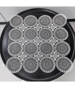 White Lace Square Table Cloth,Euro Style Dining Table Cover for Home Kitchen Decoration