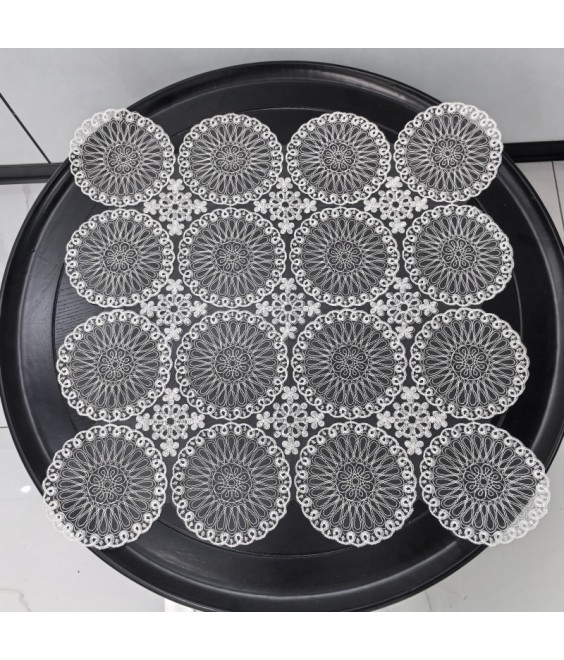 White Lace Square Table Cloth,Euro Style Dining Table Cover for Home Kitchen Decoration