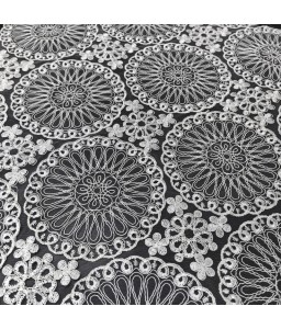 White Lace Square Table Cloth,Euro Style Dining Table Cover for Home Kitchen Decoration