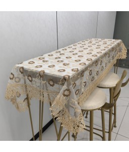 Lace Rectangular Table Cloth,Euro Style Dining Table Cover for Home Kitchen Decoration