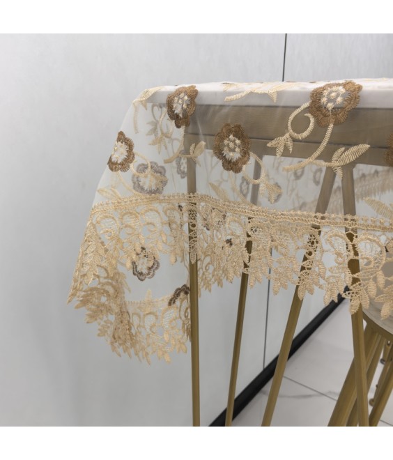 Lace Rectangular Table Cloth,Euro Style Dining Table Cover for Home Kitchen Decoration