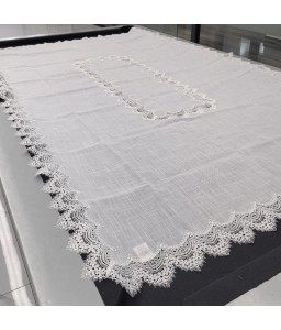 Lace Rectangular Table Cloth,Lien Dining Table Cover for Home Kitchen Decoration