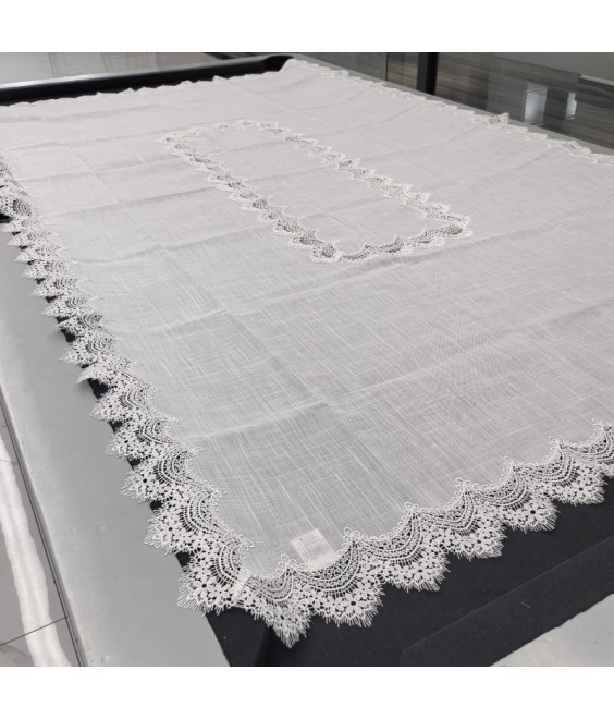 Lace Rectangular Table Cloth,Lien Dining Table Cover for Home Kitchen Decoration