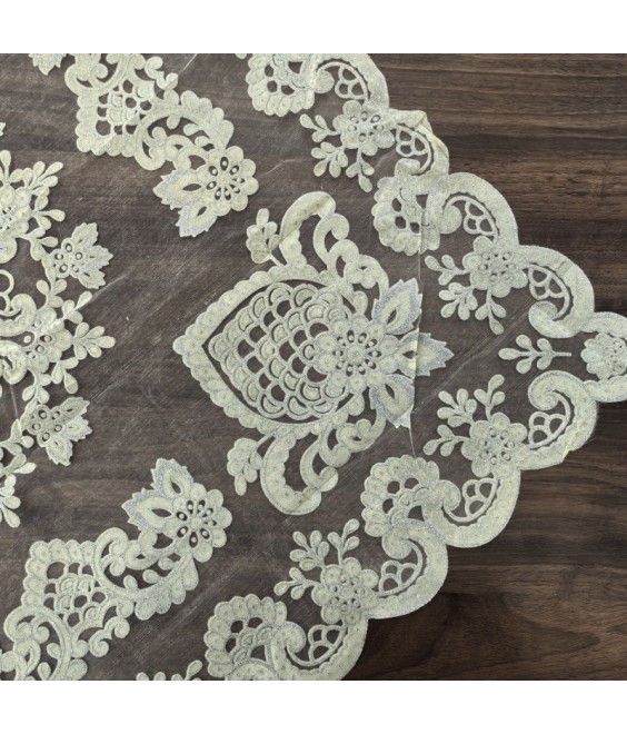 Embroidered Lace Square Tablecloth, Euro Style Dining Table Cover for Home Kitchen Decoration