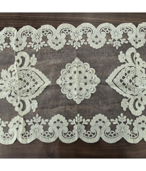 Embroidered Lace Table Runner, Euro Style Dining Table Cover for Home Kitchen Decoration